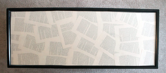 Book Page Art framed book pages